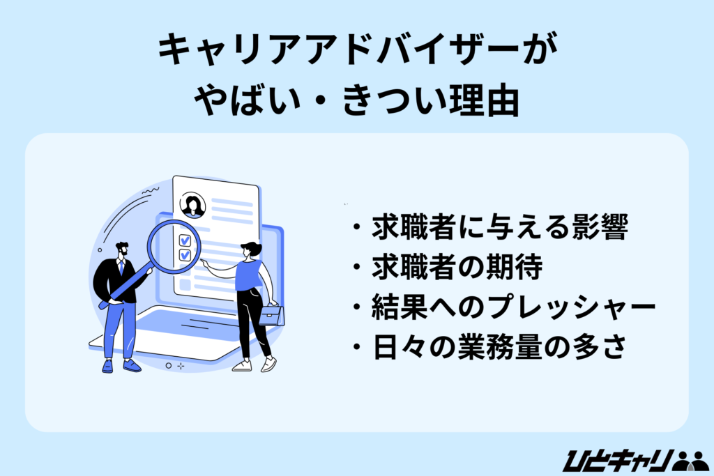 キャリアアドバイザーがやばい・きつい理由