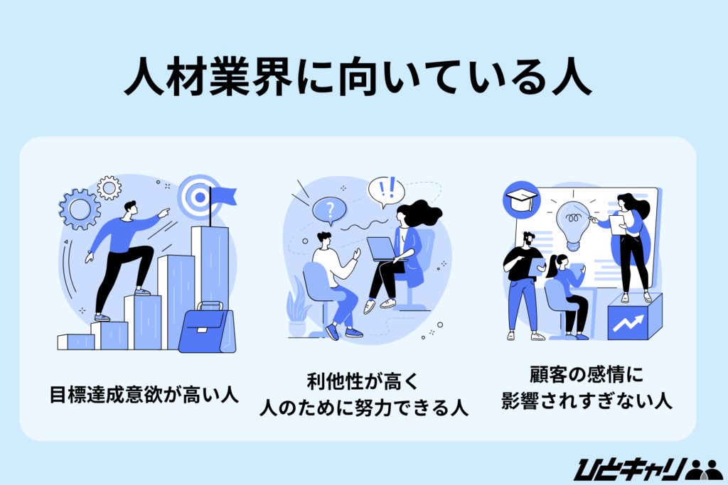 人材業界 やめとけ【人材業界に向いている人】